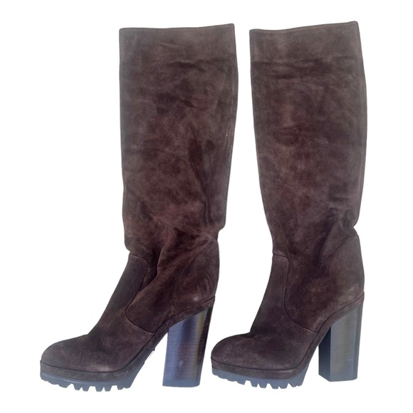 Michael Kors Suede Platform Boots - Picture 2 of 9